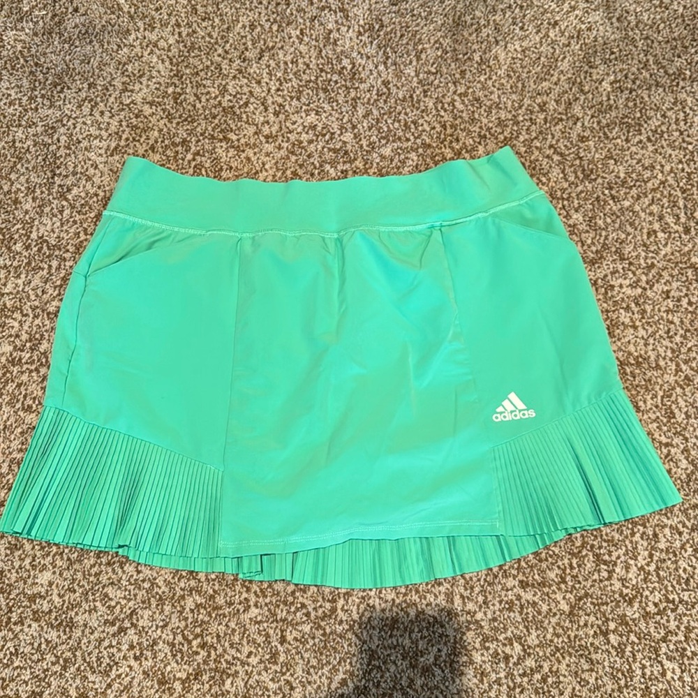 Adidas Lime Green Pleated Golf or Tennis Skirt